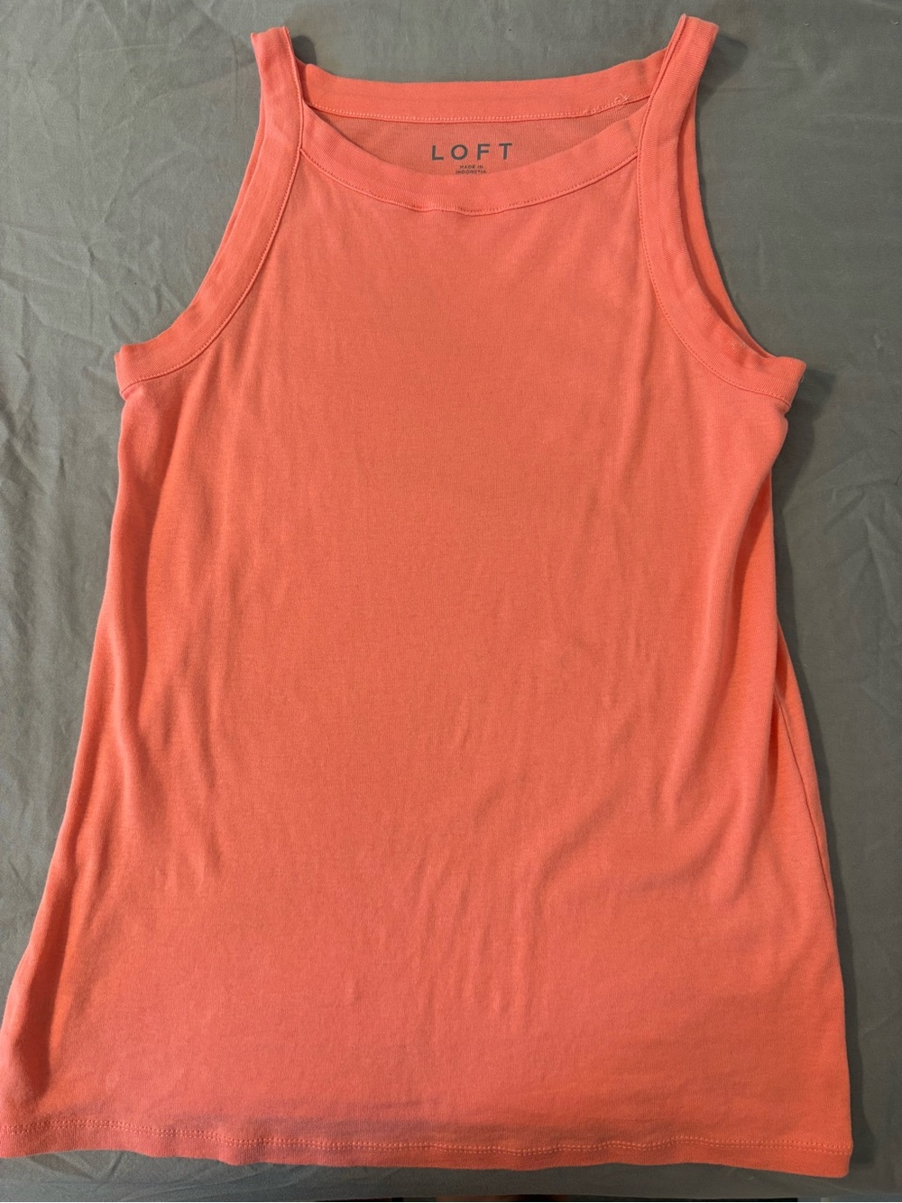 LOFT Coral-Orange Tank Top